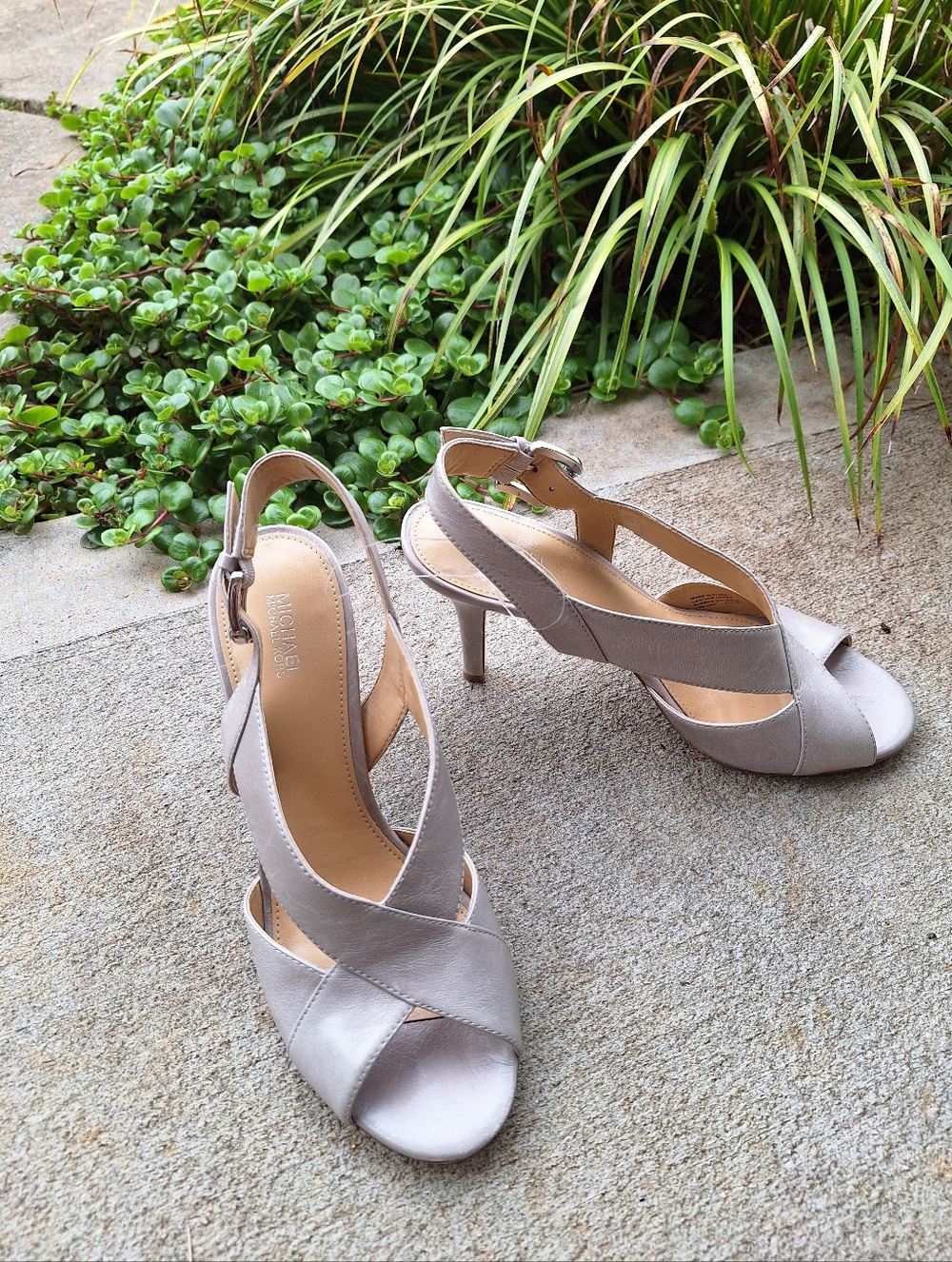 Michael Michael Kors Becky Ouster Crisscross Slingback Heels